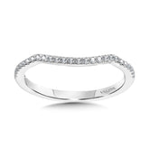 Curved Diamond Wedding Band